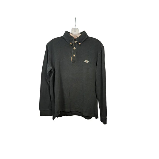 Alviero Martini 1ª Classe Vintage Polo Longsleeve / Black / Size L – Italian Designer
